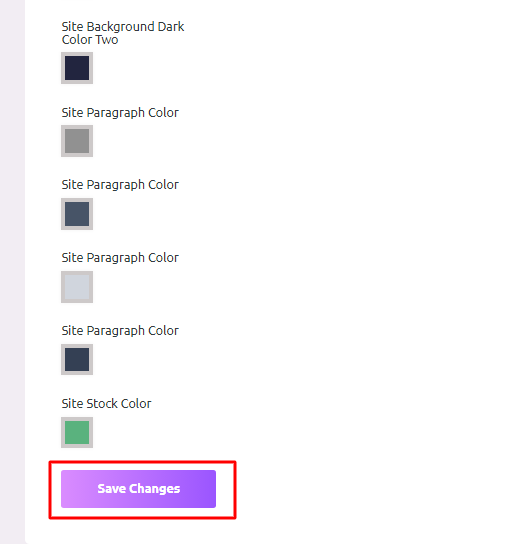 background color setting